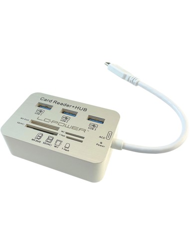 LC-Power Adattatore HUB USB Card Reader...