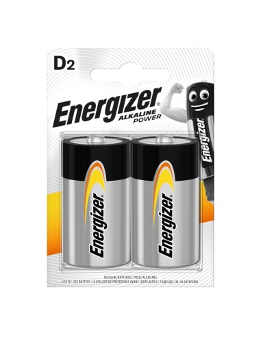 Energizer 2 Batterie Tipo D Torcia LR20 1.5V