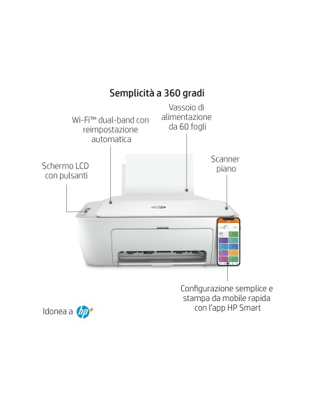Stampante HP Inkjet DeskJet 2710e Multifunzione