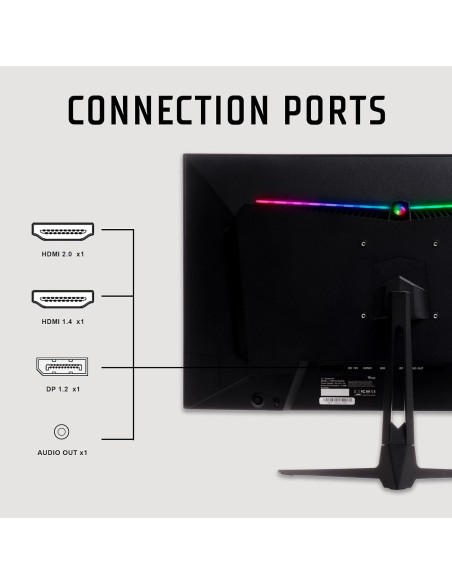 ITEK Monitor GGF 27", 2K WQHD 2560x1440, IPS, 100Hz, 16:9, 4ms OD, 2 x HDMI, DP, Speaker, HDR, G- Sync, FreeSync