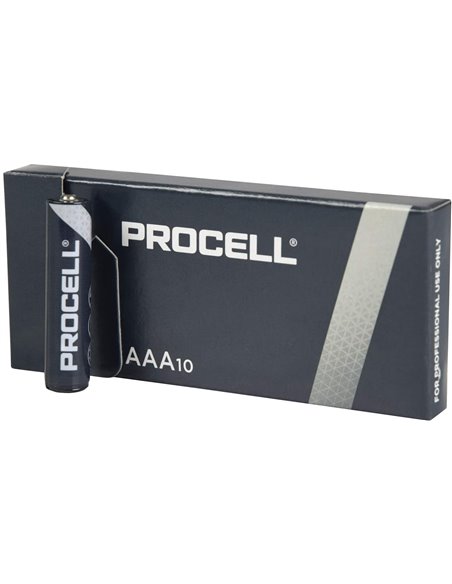 10 Batterie AAA Ministilo Duracell Procell LR03 1.5V