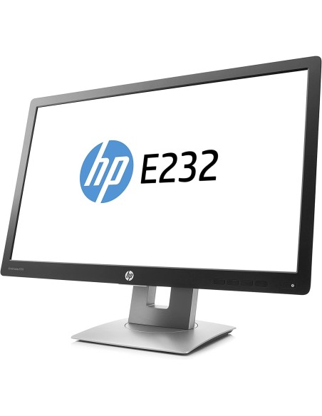 Monitor 23" 16:9 HP Elite Display E232 Full HD IPS VGA HDMI DP Nero (Ricondizionato Grado A)