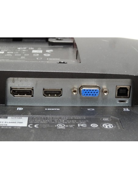 Monitor 23" 16:9 HP Elite Display E232 Full HD IPS VGA HDMI DP Nero (Ricondizionato Grado A)