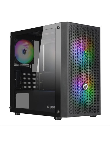 Nuwo Blitz R27 Case Micro-ATX Nero 3 Ventole...