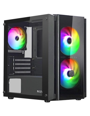 Nuwo Blitz R28 Case Micro-ATX Nero 3 Ventole...