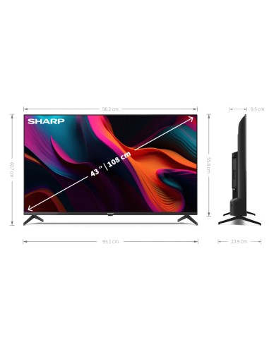 Smart TV Sharp Aquos SHA43GL4260E 43" 4k Google TV