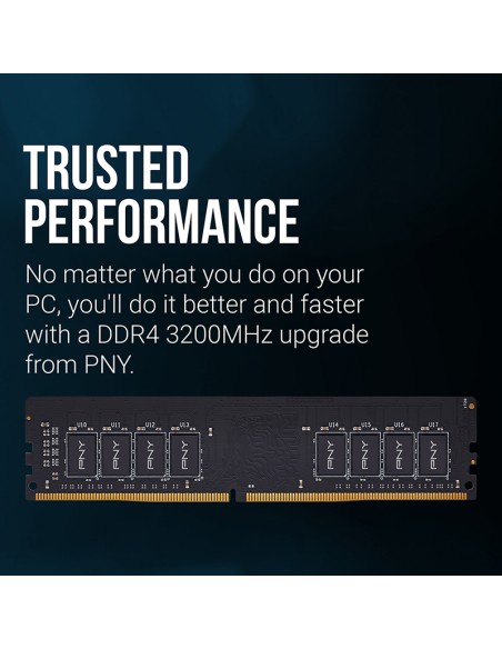 PNY Memoria RAM DDR4 8GB DIMM 3200 Mhz Bulked (no confezione)