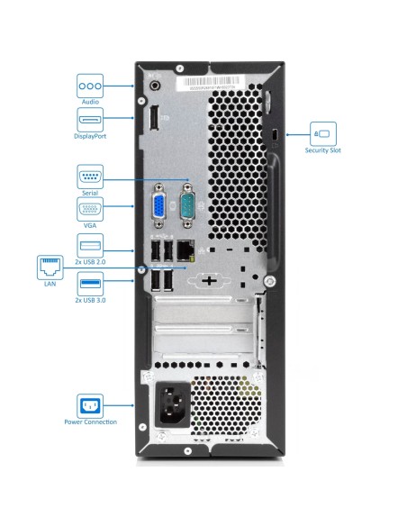 Lenovo ThinkCentre M710e SFF PC Computer Intel i7-6700 Ram 16GB SSD 512GB Freedos (Ricondizionato Grado B)