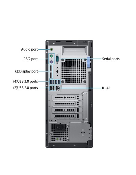 Dell Optiplex 7060 Tower PC Computer Intel i7-8700 Ram 32GB SSD 1TB NVMe Freedos (Ricondizionato Grado A)