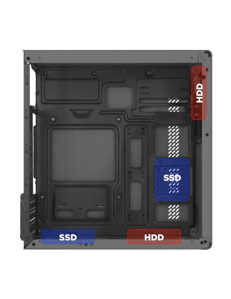 Nuwo Eguera A102 Case Micro ATX Grigio