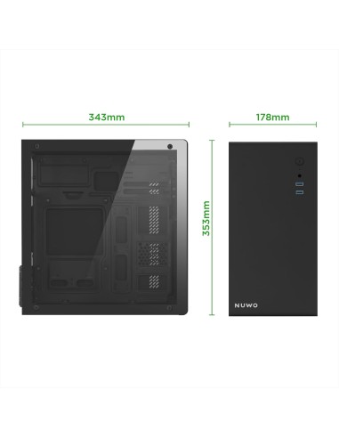 Nuwo Eguera A111 Case Micro ATX Nero con...