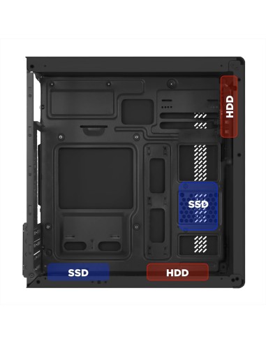 Nuwo Eguera A111 Case Micro ATX Nero con...
