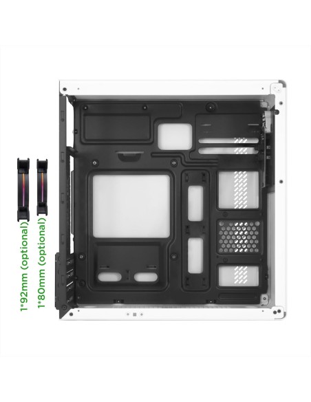 Nuwo Eguera A113 Case Micro ATX Bianco con Pannello in Vetro