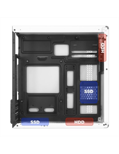 Nuwo Eguera A113 Case Micro ATX Bianco con...