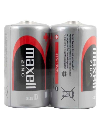 Maxell Batteria Tipo D Torcia LR20 1.5V (2 pezzi)