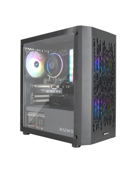 PC Computer Gaming Assemblato Intel i5-12400F Ram 32GB SSD 1TB RTX 5060 8GB GDDR7 Nero