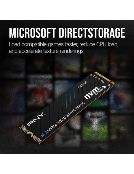 PNY CS2150 SSD 1TB M.2 NVMe PCIe Gen 5.0 M280CS2150-1TB-TB