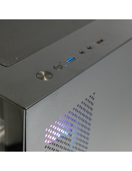 PC Computer Gaming Assemblato Intel i7-12700F Ram 32GB SSD 1TB RTX 5060 8GB GDDR7 Nero A-RGB Dissipazione a Liquido