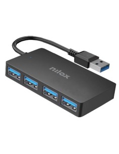 Nilox NXHUB403 HUB 4 Porte USB 3.2 Gen1 attacco USB-A