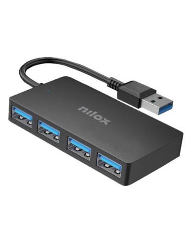 Nilox NXHUB403 HUB 4 Porte USB 3.2 Gen1 attacco...