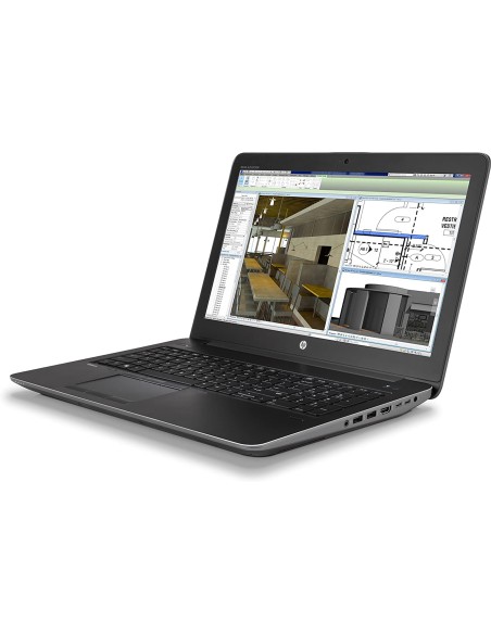 HP ZBook 15 G4 Notebook 15.6" Intel i7-7820HQ Ram 16Gb SSD 256Gb Nvidia Quadro M2200M (Ricondizionato Grado A-)