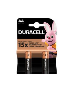 Duracell Alkaline 2 Batterie AA Stilo LR6 1.5V