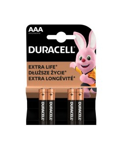 Duracell Alkaline 4 Batterie AAA Ministilo LR03 1.5V