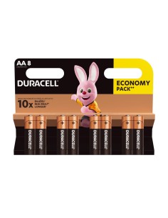 Duracell Alkaline 8 Batterie AA Stilo LR6 1.5V