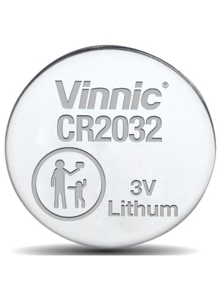 Vinnic Confezione 500 Batterie Tampone Al Litio CR 2032 3V (Tray)