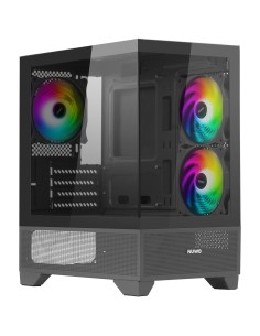 Nuwo Clash CK100 Case Micro-ATX Nero 3 Ventole RGB Rainbow