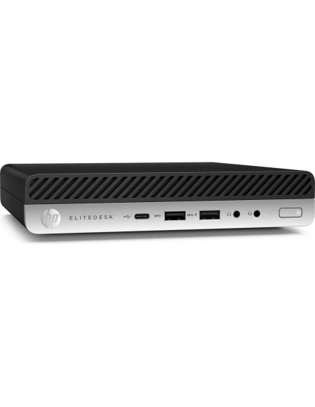 HP EliteDesk 705 G4 Mini PC Computer AMD Ryzen 5 Pro 2400GE Ram 8GB SSD 250GB NVMe (Ricondizionato Grado A)