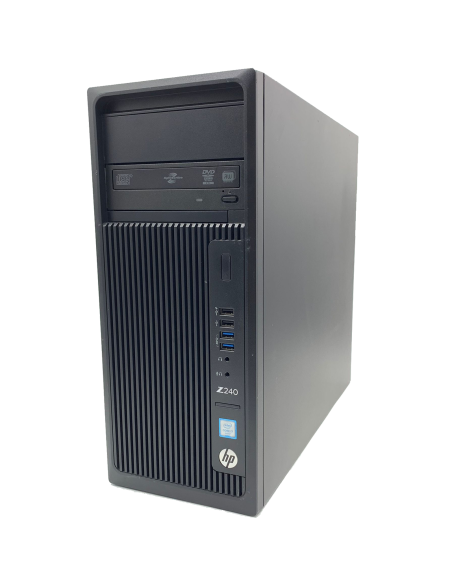 HP Workstation Z240 PC Computer Tower Intel Core i7-6700 Ram 16GB SSD 512GB Nvidia Quadro K4200 (Ricondizionato Grado A)
