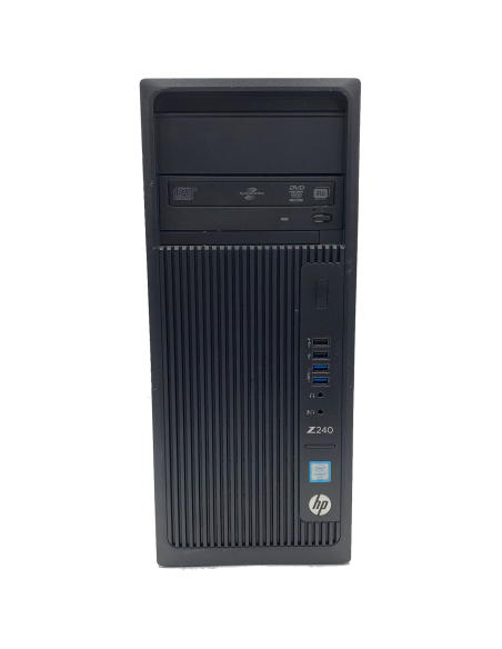 HP Workstation Z240 PC Computer Tower Intel Core i7-6700 Ram 16GB SSD 512GB (Ricondizionato Grado A)