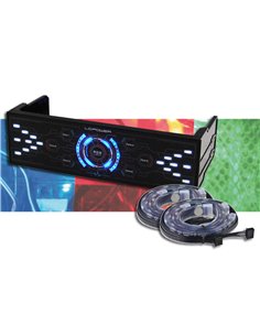 Controller Ventole Touchscreen LED 5,25" Nero + 2 Strisce LED LC-Power LC-CFC-LED