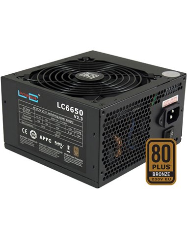 Alimentatore ATX 650W 80 Plus Bronze LC-Power LC6650 Super Silent