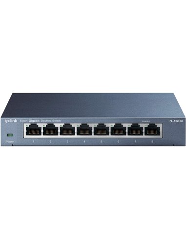 Switch Desktop TP-Link TL-SG108 8 Porte RJ45 Gigabit 10/100/1000 Mbps