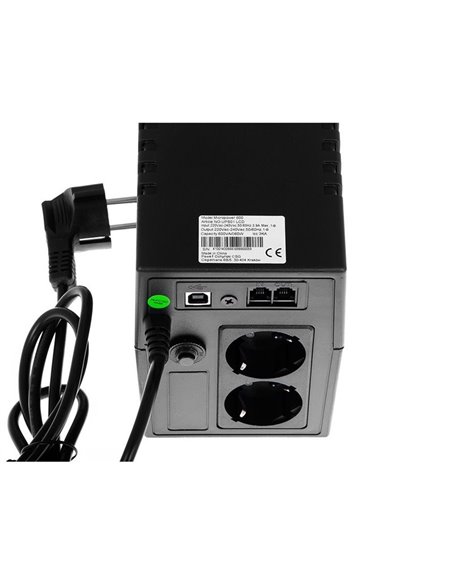 UPS Gruppo Di Continuità 600VA Greencell 2 Schuko