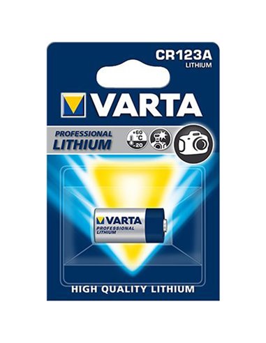 Batteria Pila Al Litio CR 123 A 3V Varta