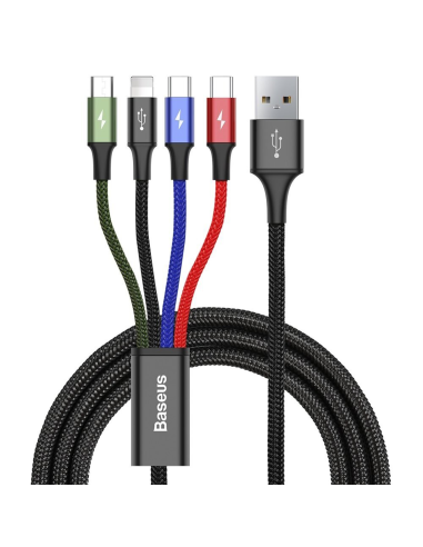 Baseus CA1T4-B01 Cavo USB 4 in 1 USB Type-C...