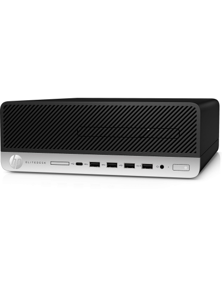 HP EliteDesk 705 G4 SFF PC Computer AMD Ryzen 5 Pro 2400G Ram 8GB SSD 256GB (Ricondizionato Grado A)