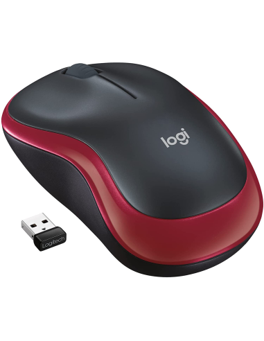 Mouse Wireless Logitech M185 Rosso