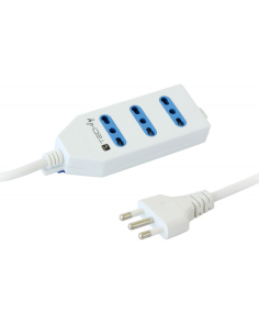 Techly IUPS-PCP-413 Ciabatta Elettrica Multipresa 3 Prese