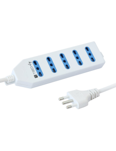 Techly IUPS-PCP-415 Ciabatta Elettrica Multipresa 5 Prese