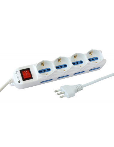 Techly IUPS-PCP-8I4S-INT Ciabatta Elettrica...