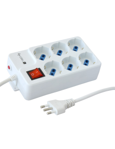 Techly IUPS-PCP-44A Ciabatta Elettrica Multipresa 6 Prese