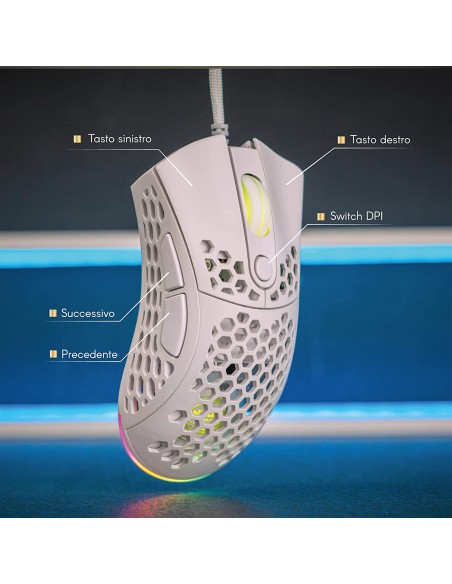 Noua Mouse USB Gaming Myst M80 White