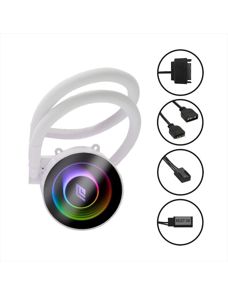 Noua Siberus TR241 White ARGB Dissipatore a Liquido per CPU Intel AMD