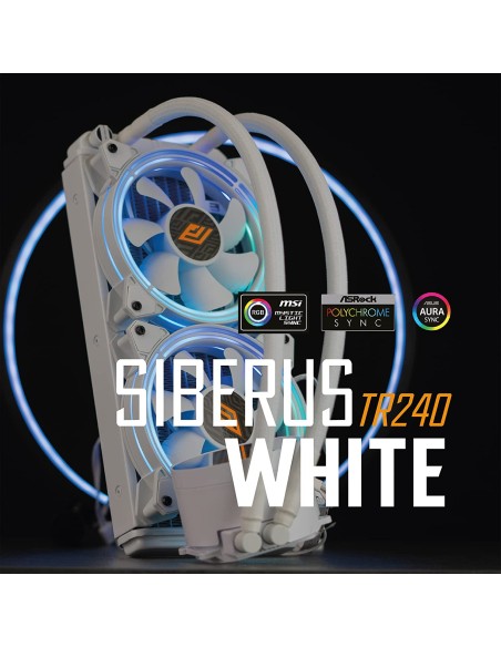 Noua Siberus TR241 White ARGB Dissipatore a Liquido per CPU Intel AMD