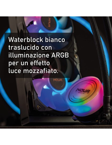 Noua Polaris LM240 ARGB Dissipatore a Liquido per CPU Intel AMD