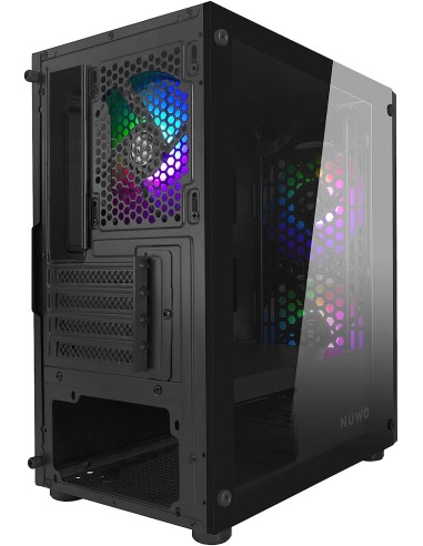 Nuwo Blitz R24 Case Micro-ATX Nero 3 Ventole...